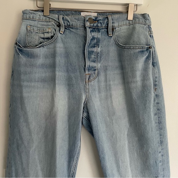 FRAME Denim Heritage Le Original Straight Leg High Rise Artesia Sand - Picture 6 of 15